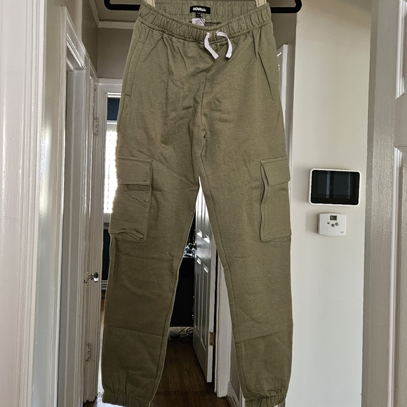 Boys' Olive Green Fleece Jogger - Picture 1 of 6